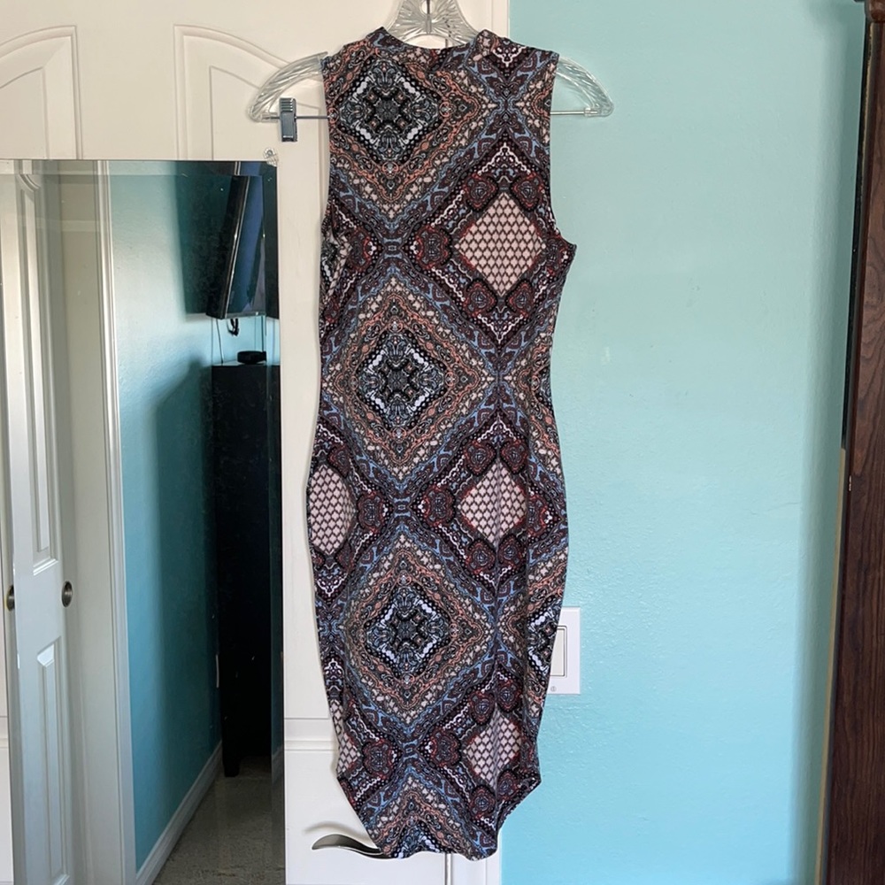 Cute print sleeveless dress